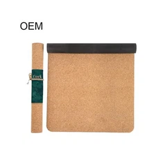 Korķa jogas gumijas paklājiņš